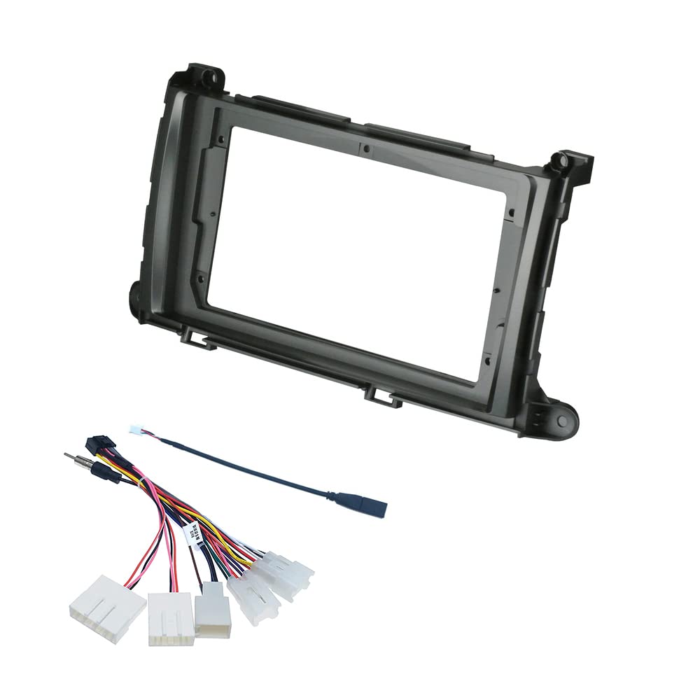 Photo 1 of Fits for Toyota Sienna XL30 2010-2014 Car Radio Stereo Fascia Frame Double DIN 9 inch Dash Installation Mounting Kit