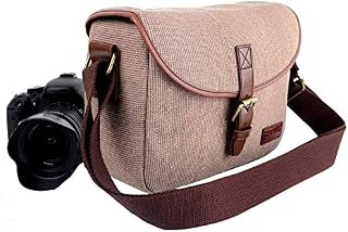 Camera Shoulder Bag, Camera Bag with Removable Compartment Waterproof DSLR Case Adjustable Shoulder Strip SLR Camera Sling Bag for Nikon Sony Pender KR Series Camera Pouch for Cameras and Lens