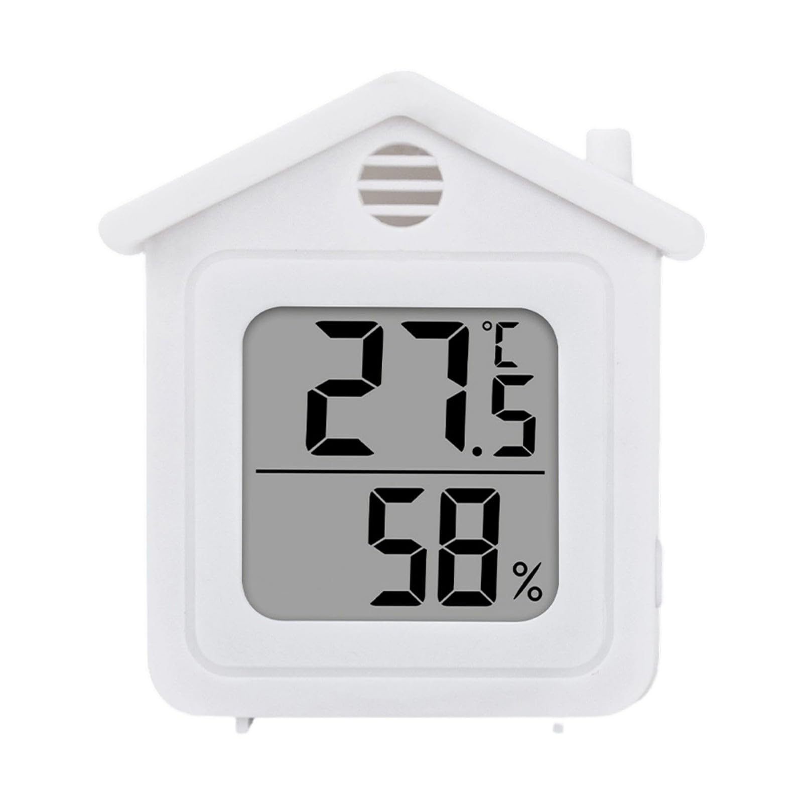 Temperature Humidity Monitor with Large LCD Display for Home Indoor Environment Housing Easy Placement Indoor Humidity Temperature Monitor