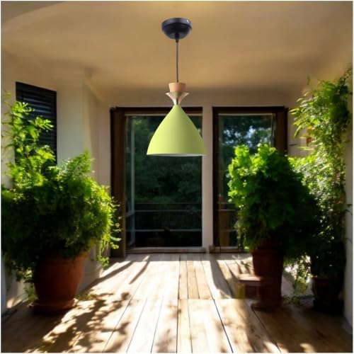 Image of Triple Dome Moss Green Aluminium Hanging Pendant Light - Modern Antique Ceiling Lamp, Adjustable Drop, E-27 Holder, (Bulb is not Included) Pack of 3