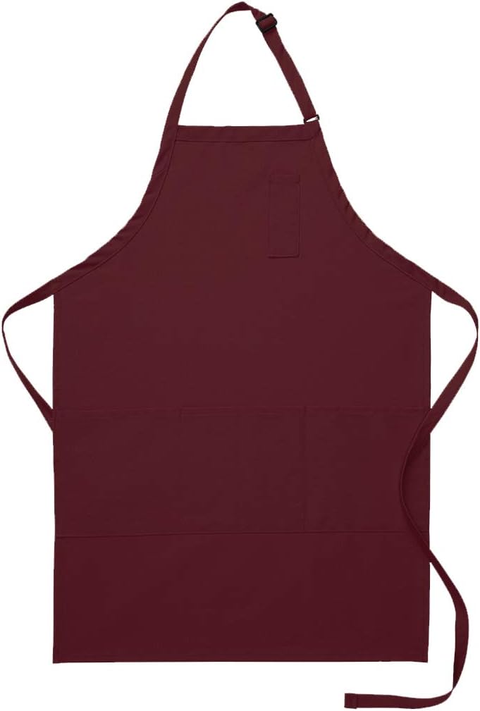 DayStar Apparel 224 Three Pocket Butcher Apron w/Pencil Pocket