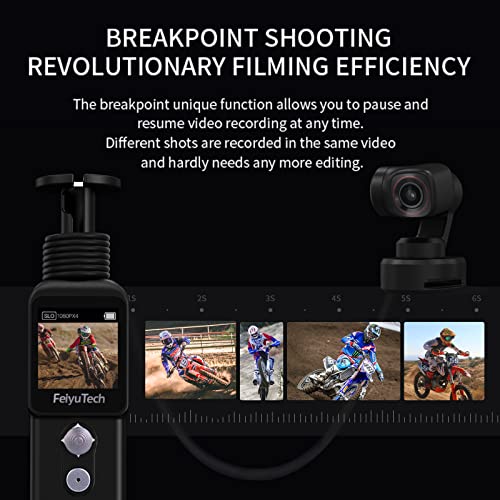 FeiyuTech-Feiyu-Pocket-2S-4K-Action-Camera-with-3-Axis-Handheld-Gimbal-StabilizerWiFi-Ultra-HD-Video130-Ultra-wide-Angle4K-Video-Recorder-for-Bike-Motorbike-Helmet-Vlog-Film-Youtube-Video