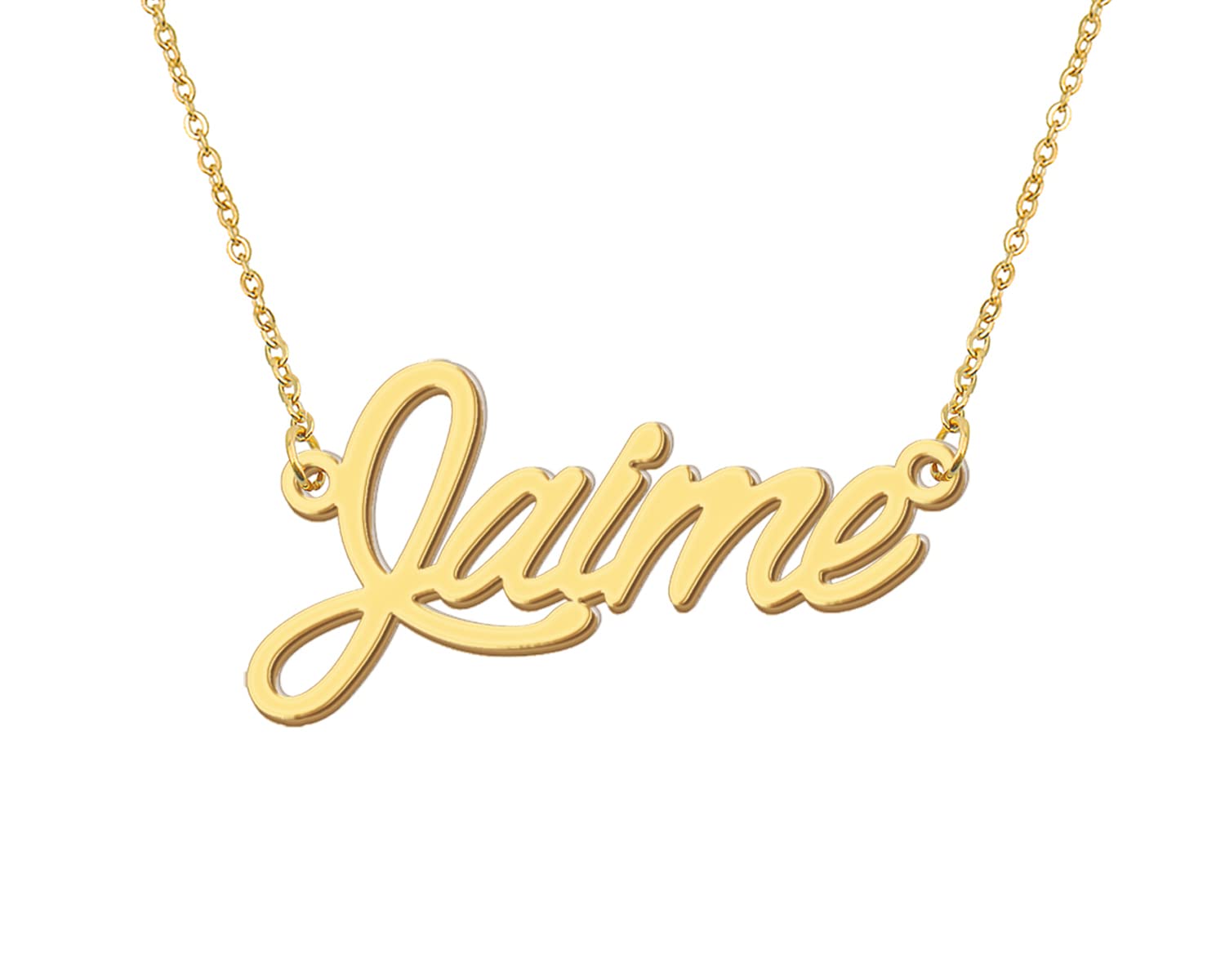 AoloshowPersonalized Name Necklace Custom Any Name Necklaces Jewelry for Womens New Mom Bridesmaid Gift