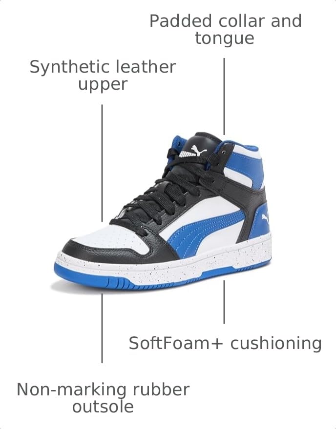 Image of PUMA Unisex-Child Rebound Layup Mid Shoes