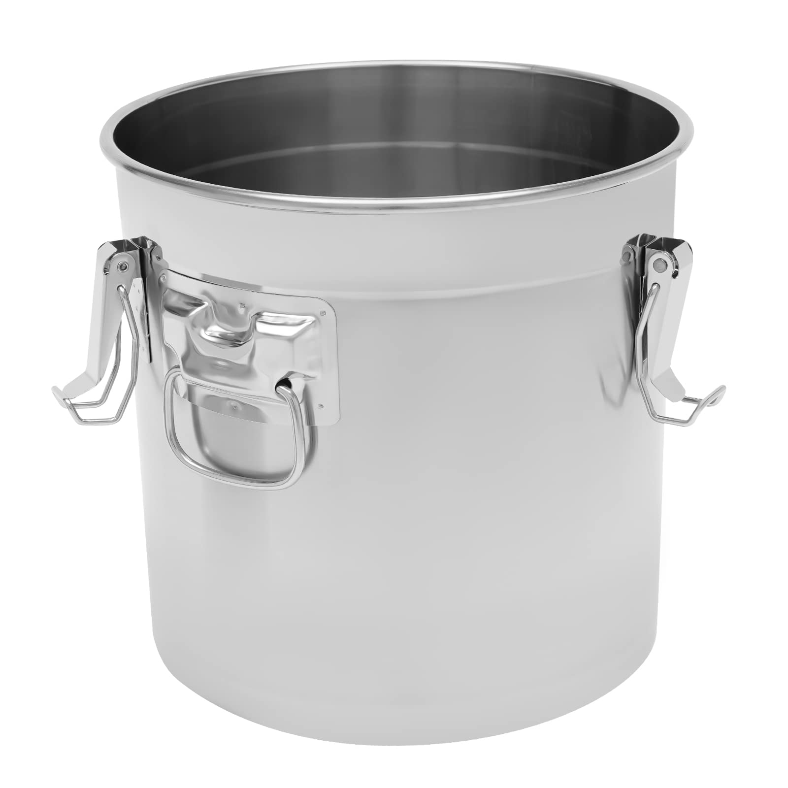 Luftdichter Kanister 21L Edelstahl Getreidebehälter Küche Getreidebehälter,Edelstahl Eimer Mehlbehälter,Zur Lagerung Keksen, Kaffeebohnen, Zucker, Mehl, Tee