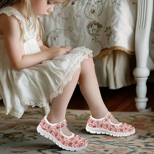 Animal Print Mary Jane for Girls Slip On Casual Outdoor School Sports Shoes Lightweight Flat Walking Sneaker4