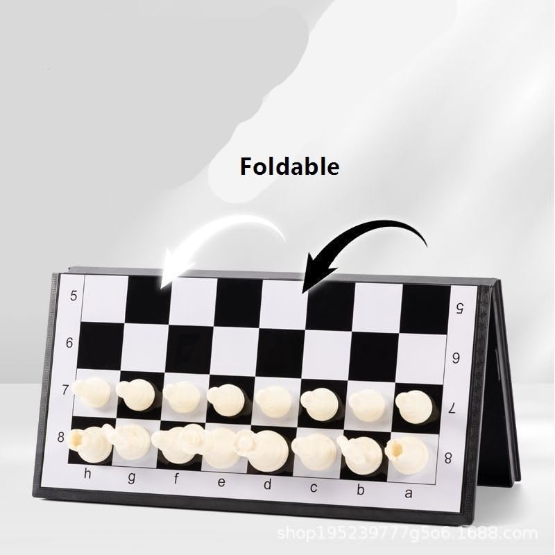 Set di scacchi, gioco da tavolo da viaggio, scacchiera magnetica pieghevole, regali for adolescenti, giochi for famiglie, giocattoli educativi for bambini e adulti scacchiera portatile(29 * 29cm)