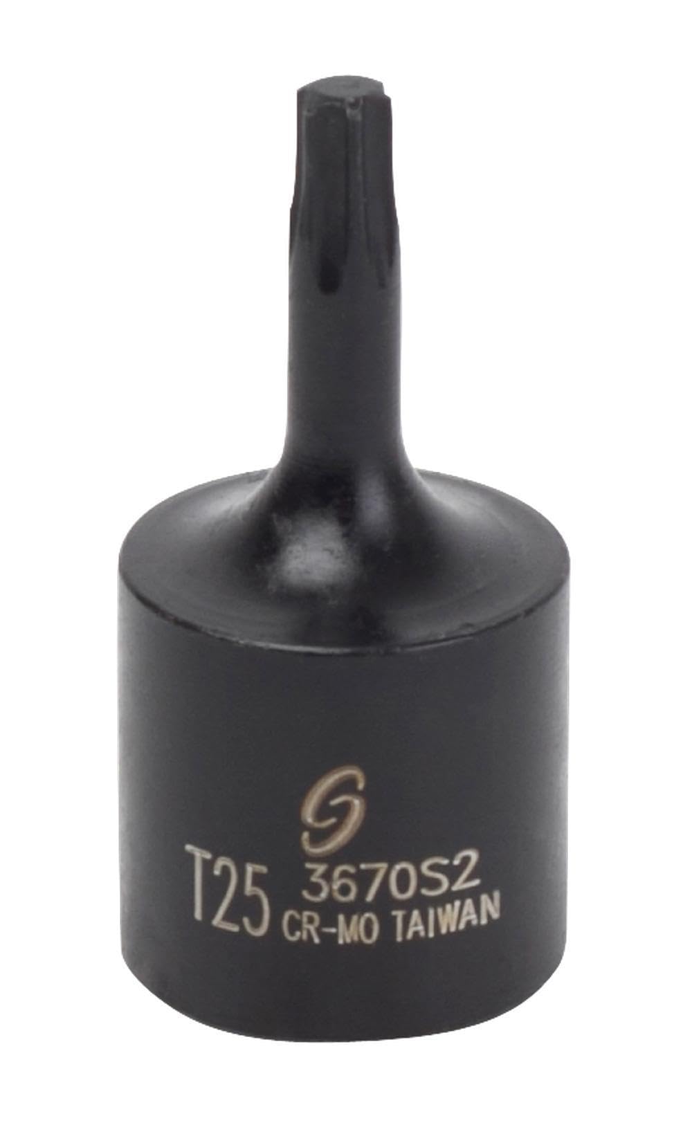 Sunex 3670s2 3/8-inch UNIDAD T 25 unidad interna Estrella de vaso de impacto