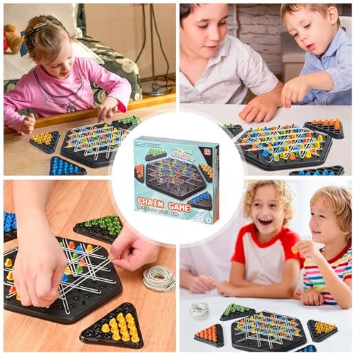 Dreiecksschach, Dreiecksbrettspiel, interaktives Tischbrettspiel, Strategiespiel für Familientreffen von Kindern und Erwachsenen