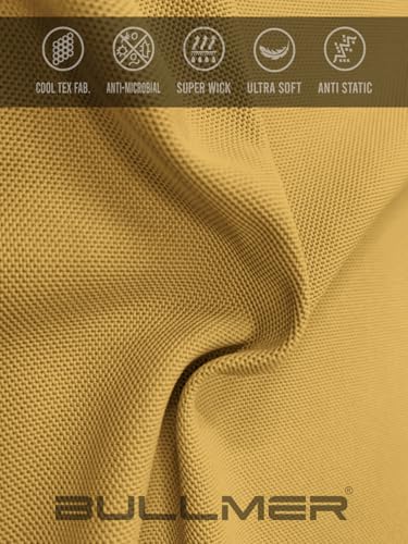Image of BULLMER Trendy Solid Zipper Collar /Polo Neck Tshirt for Men