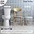 DeerValley Two-Piece Toilet, ADA Chair Height Toilets Bowl With Soft Close Seat for Elderly, 17.3" High 12” Rough in Dual Flush 1.1/1.6 GPF and Map 1000g, White DV-2F0079