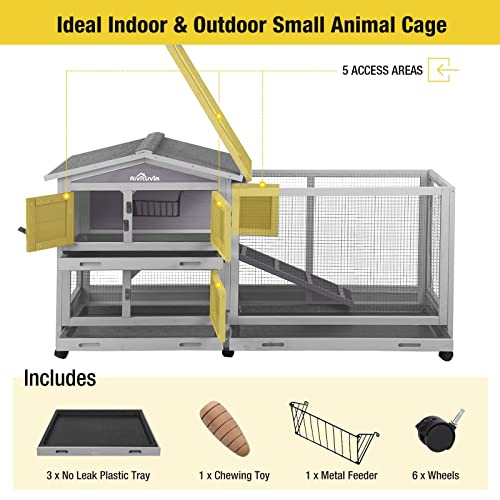 Aivituvin AIR19 Rabbit Hutch Outdoor Indoor Rabbit Cage Chikcen Coop thumb #5