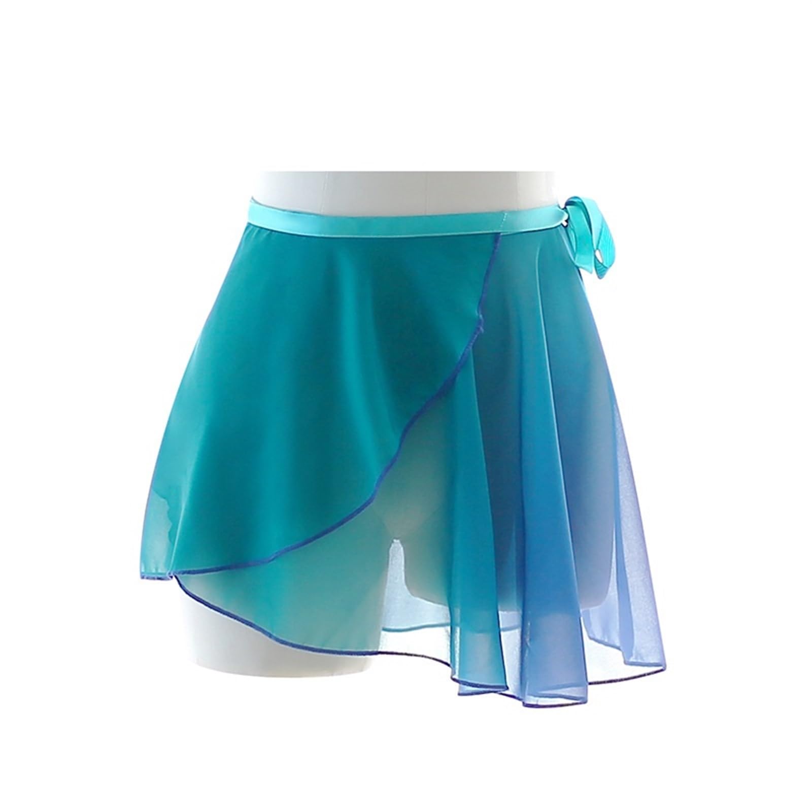 Chiffon-Rock Professioneller Erwachsener Rock Tanzkleid Chiffon Ballettröcke Damen Soft Lace Up Ballerina Tanzkostüme(Color 1)