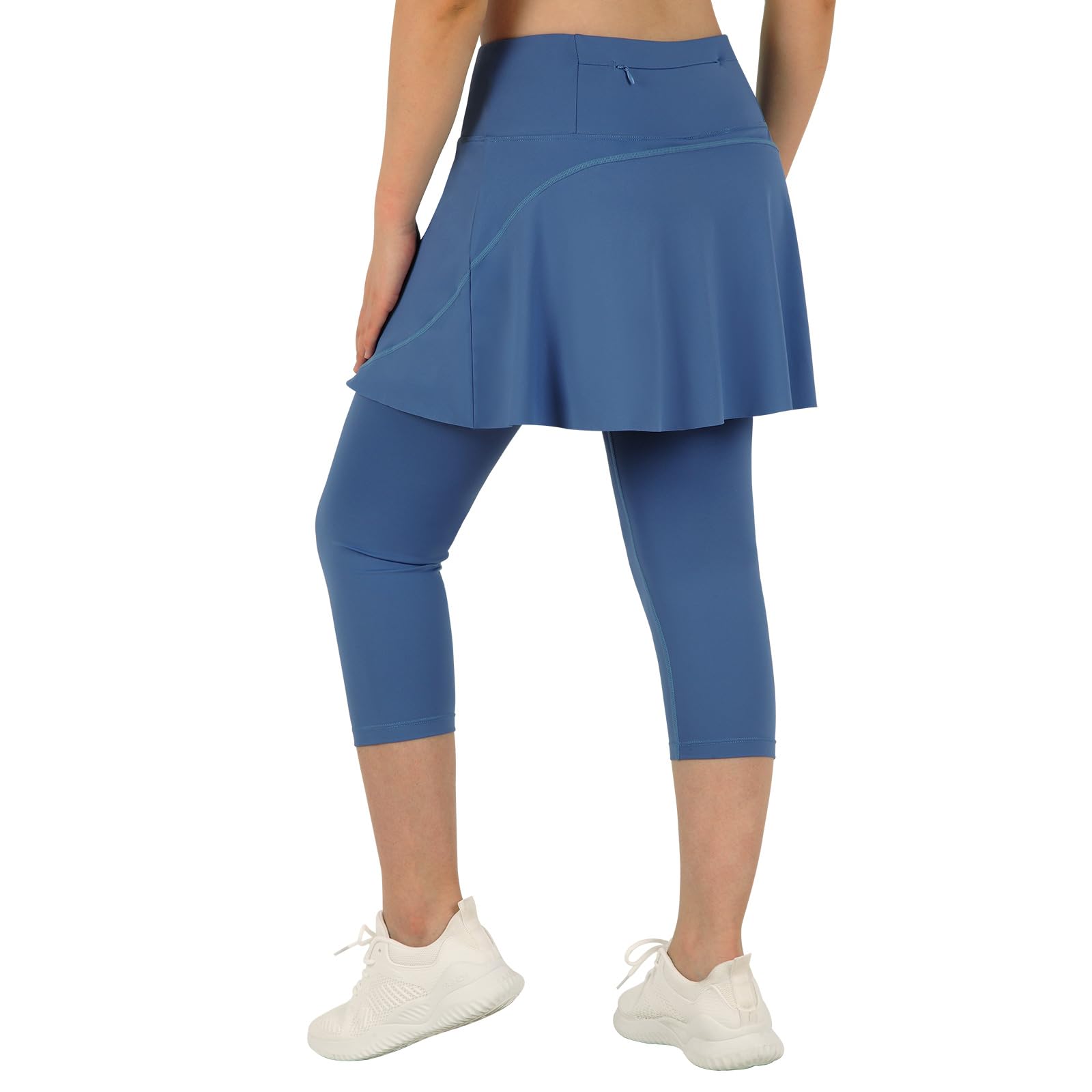 ANIVIVO Skirted Leggings for Women with Pockets, Tennis Yoga Pleated Skirt with Leggings