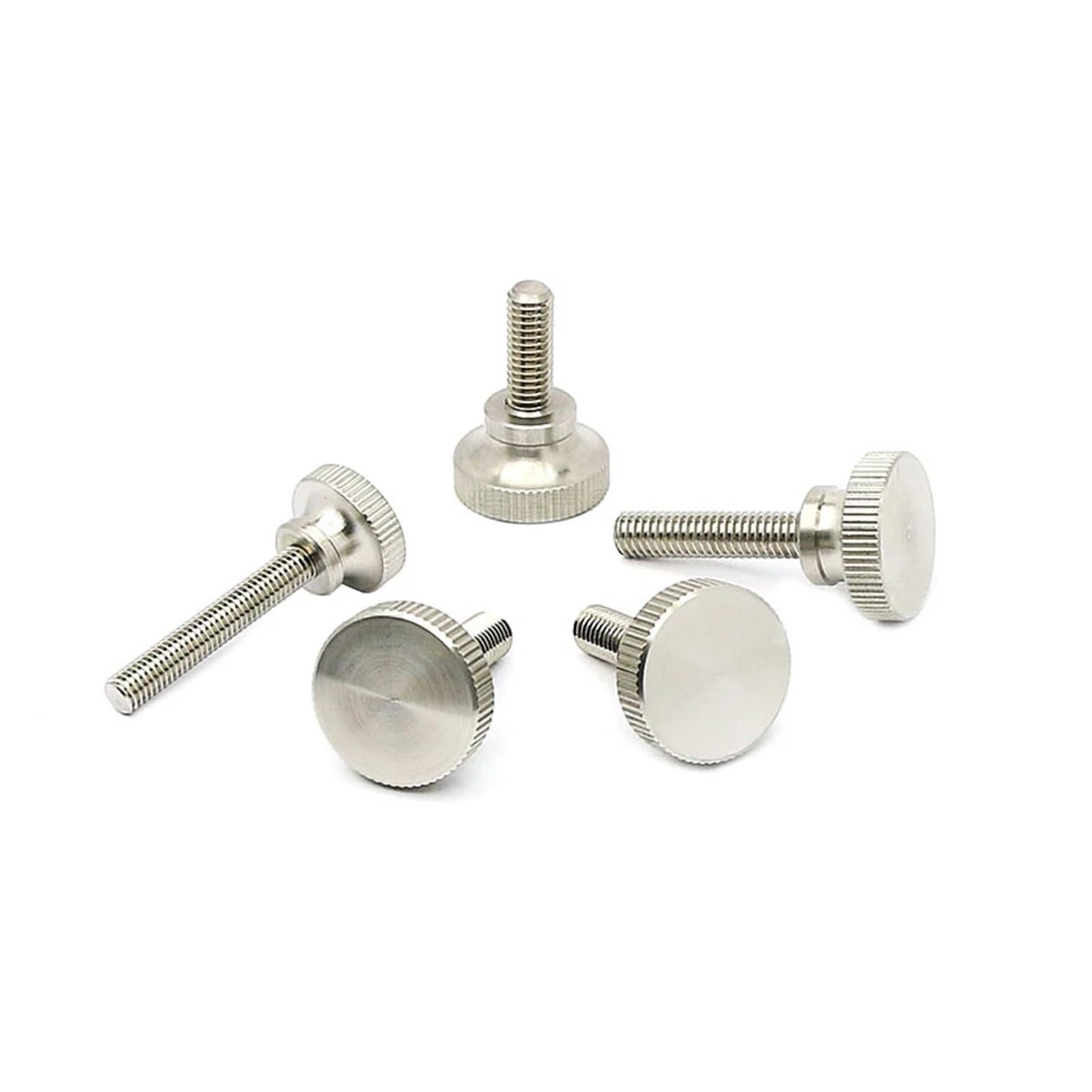 1-5 piezas de tornillo moleteado de acero inoxidable 304