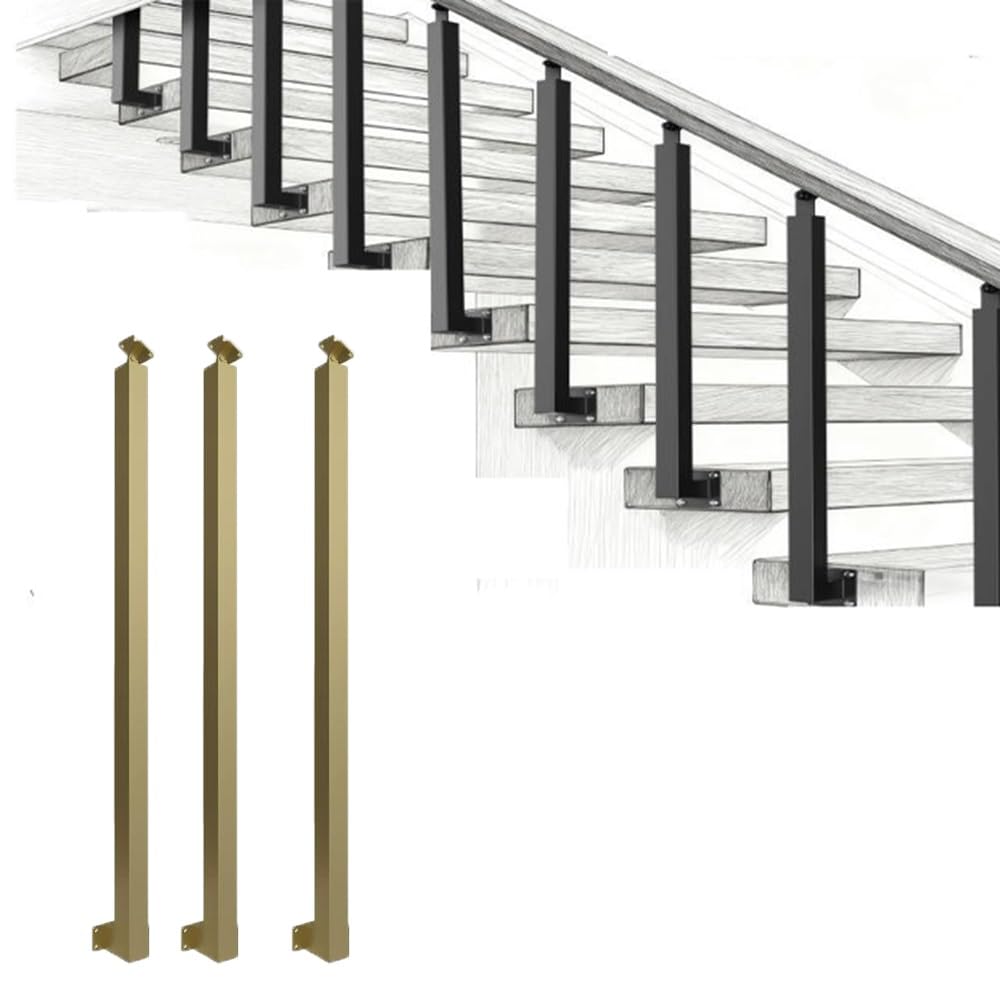 Poteau de rampe d'escalier 34 pouces pour sécuriser votre porche