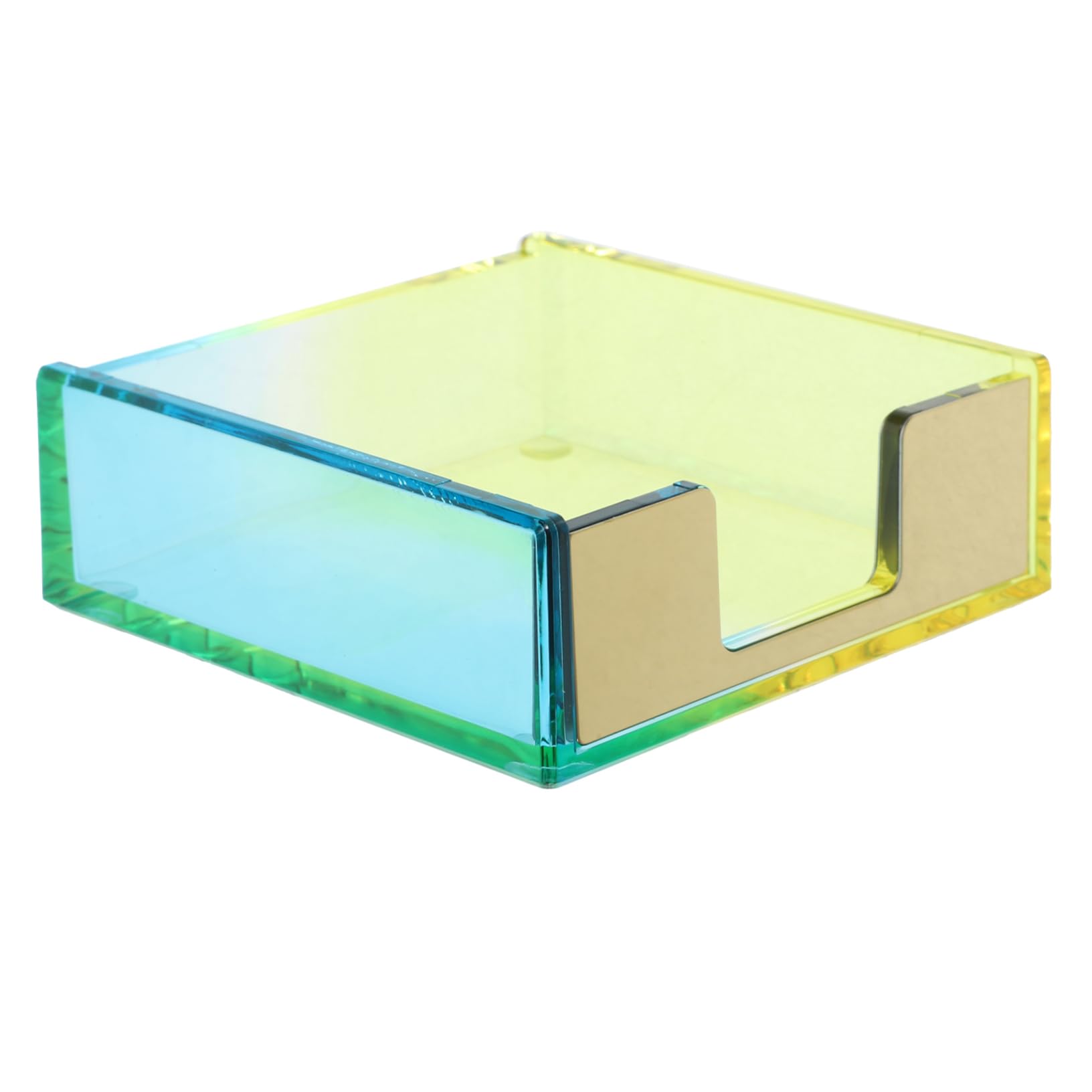 LALAFINA 5pezzi Organizer Scrivania Acrilico Portablocco Multifunzionale Per Ufficio e Casa Contenitore Per Note e Cancelleria Design Elegante e Compatto