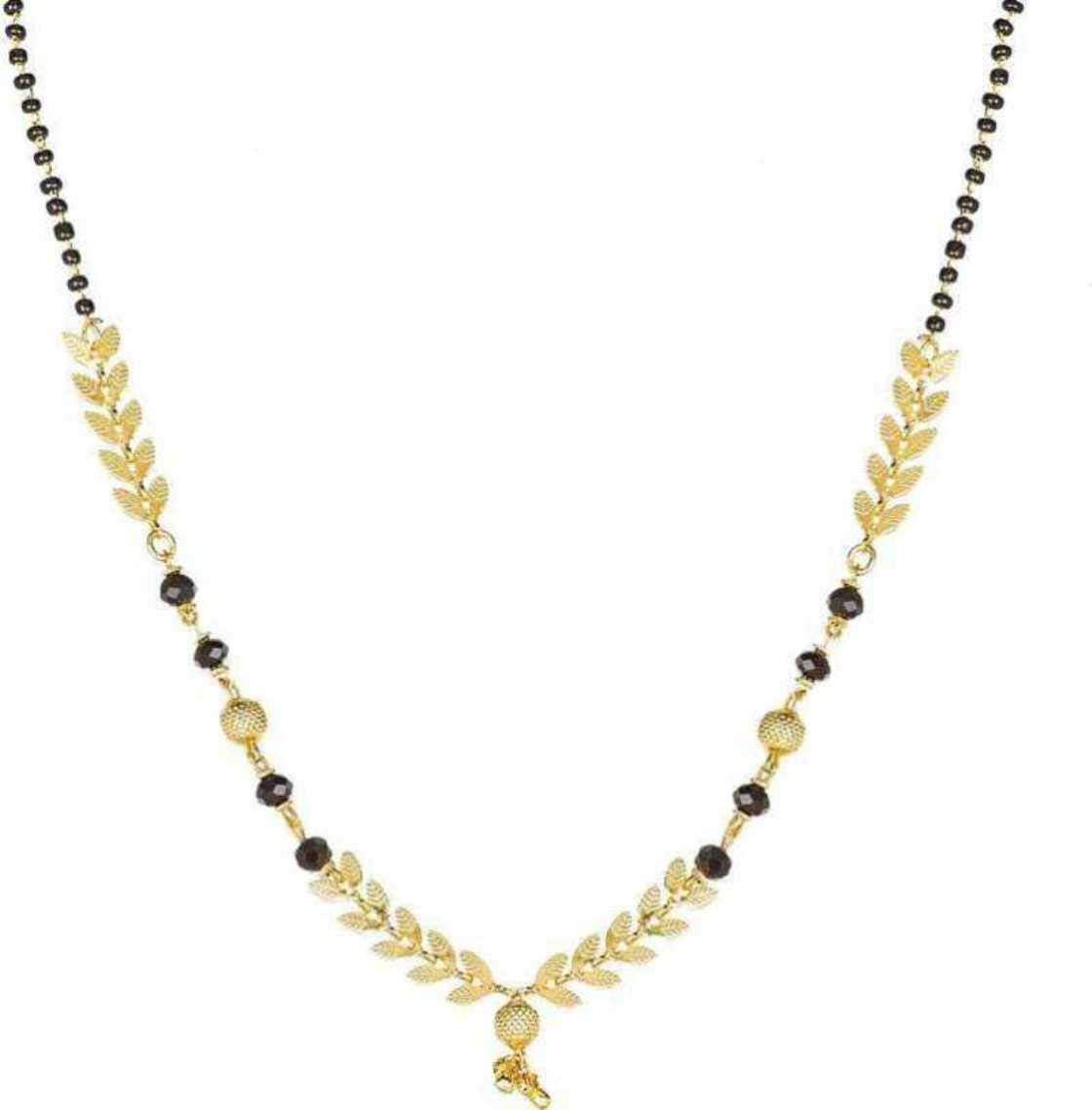 DIMIKI Latest Gold Plated Crystal Pearl Alloy Mangalsutra for Women (B07Z4Y75YS) Amazon Price History, Amazon Price Tracker