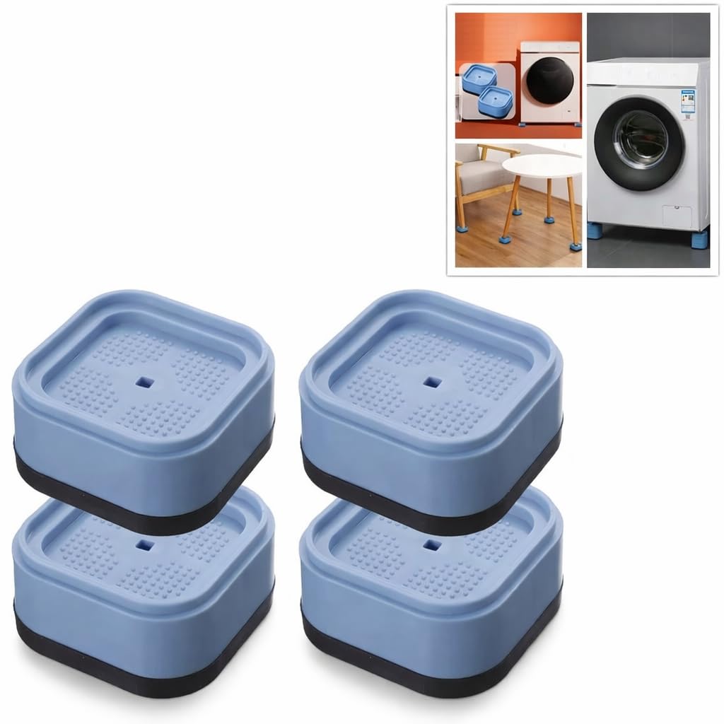YELONA Heavy Duty Adjustable Bed Risers, Furniture Lifts for Beds, Tables, Refrigerators, Washing Machines | Anti Vibrat