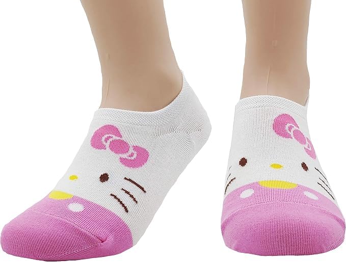 Image of JJMax Women's Kitty Cute Cartoon Cotton Blend Ankle Socks Sets