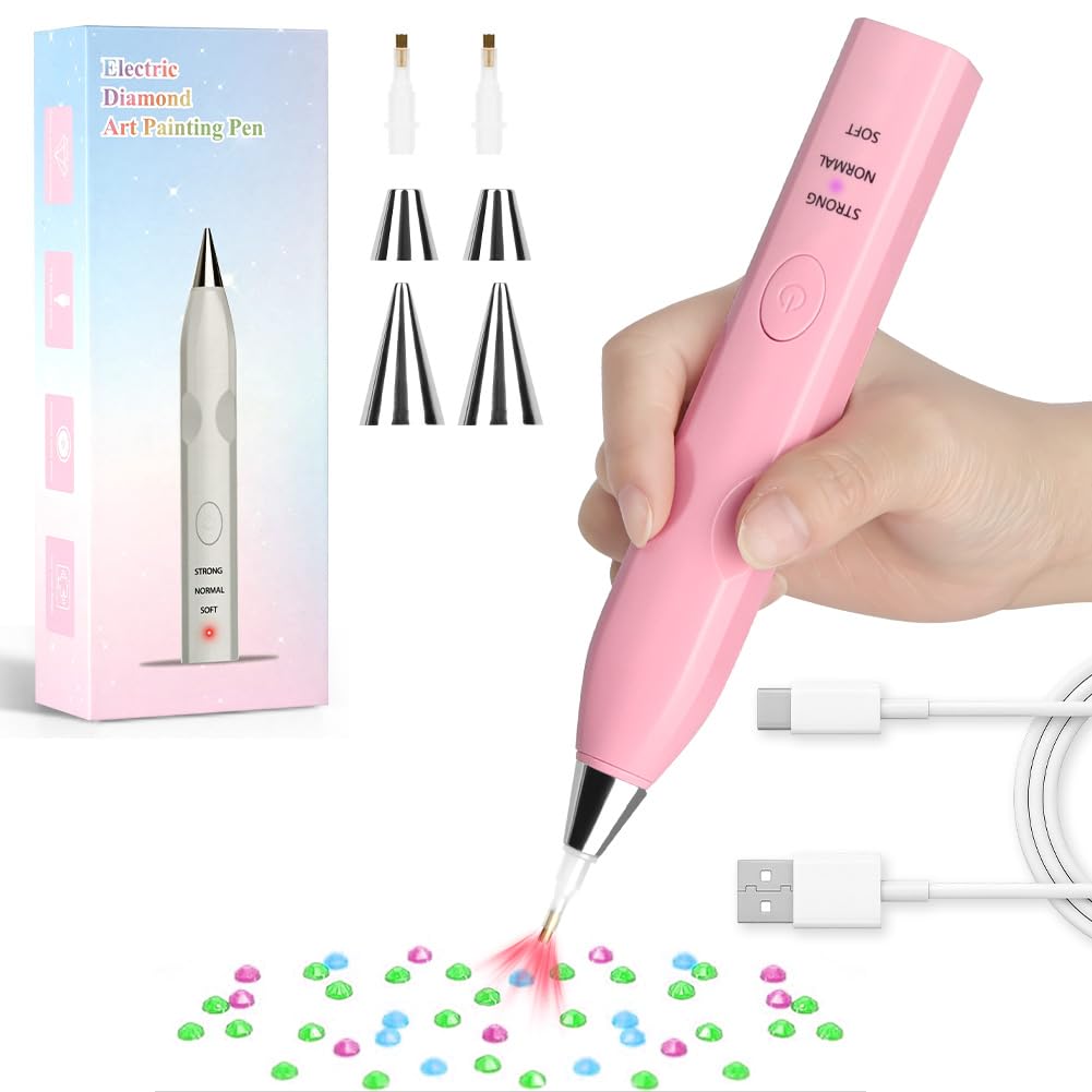 AXFEE Diamond Painting Pens, Quiet Cordless Electric Diamond Painting Pen