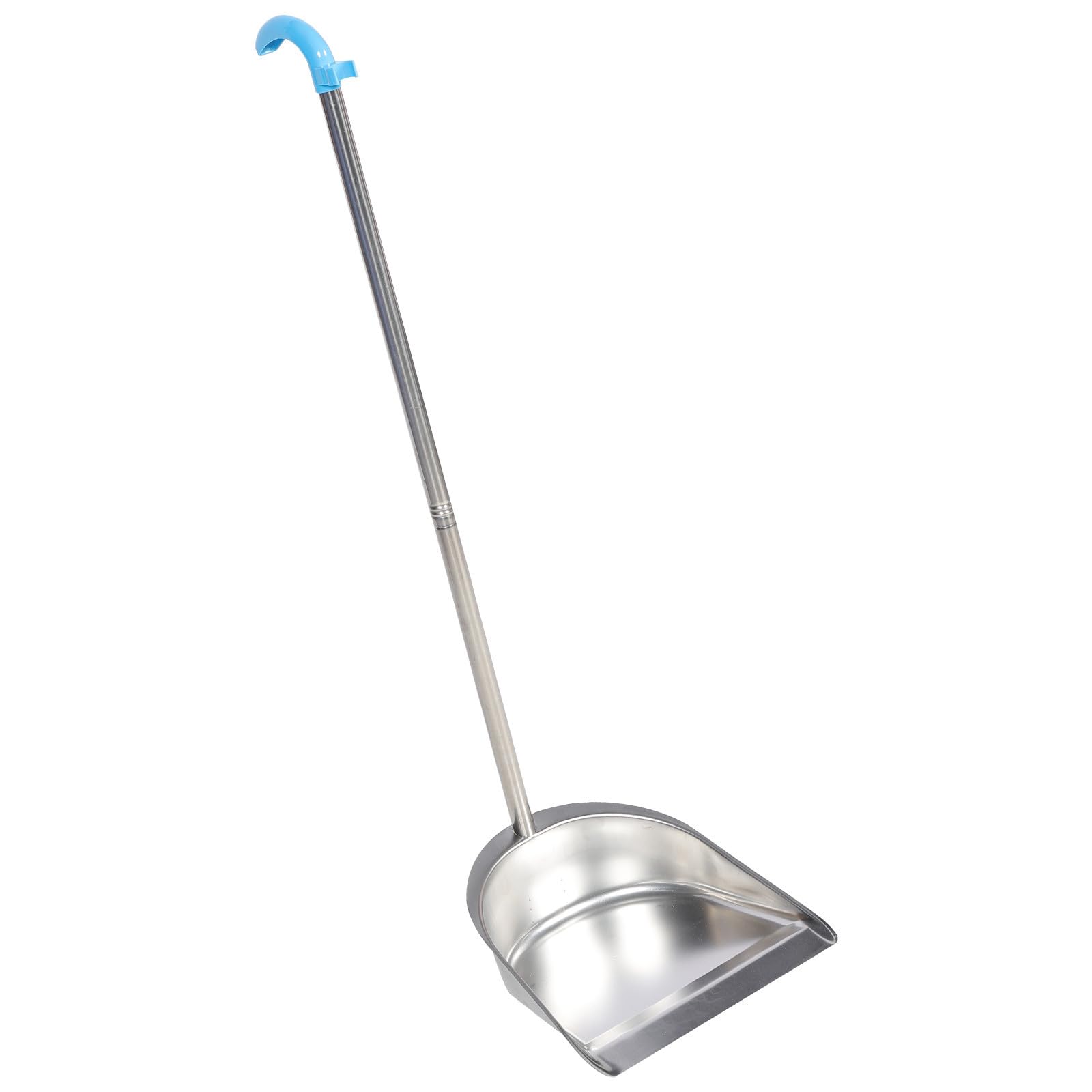 Toyvian Recogedor de Acero Inoxidable de Mango Largo para Basura, Plata | Recogedor de Basura, Pala de Basura de Mango Largo, Acero Inoxidable y Plástico, para Esquinas Estrechas