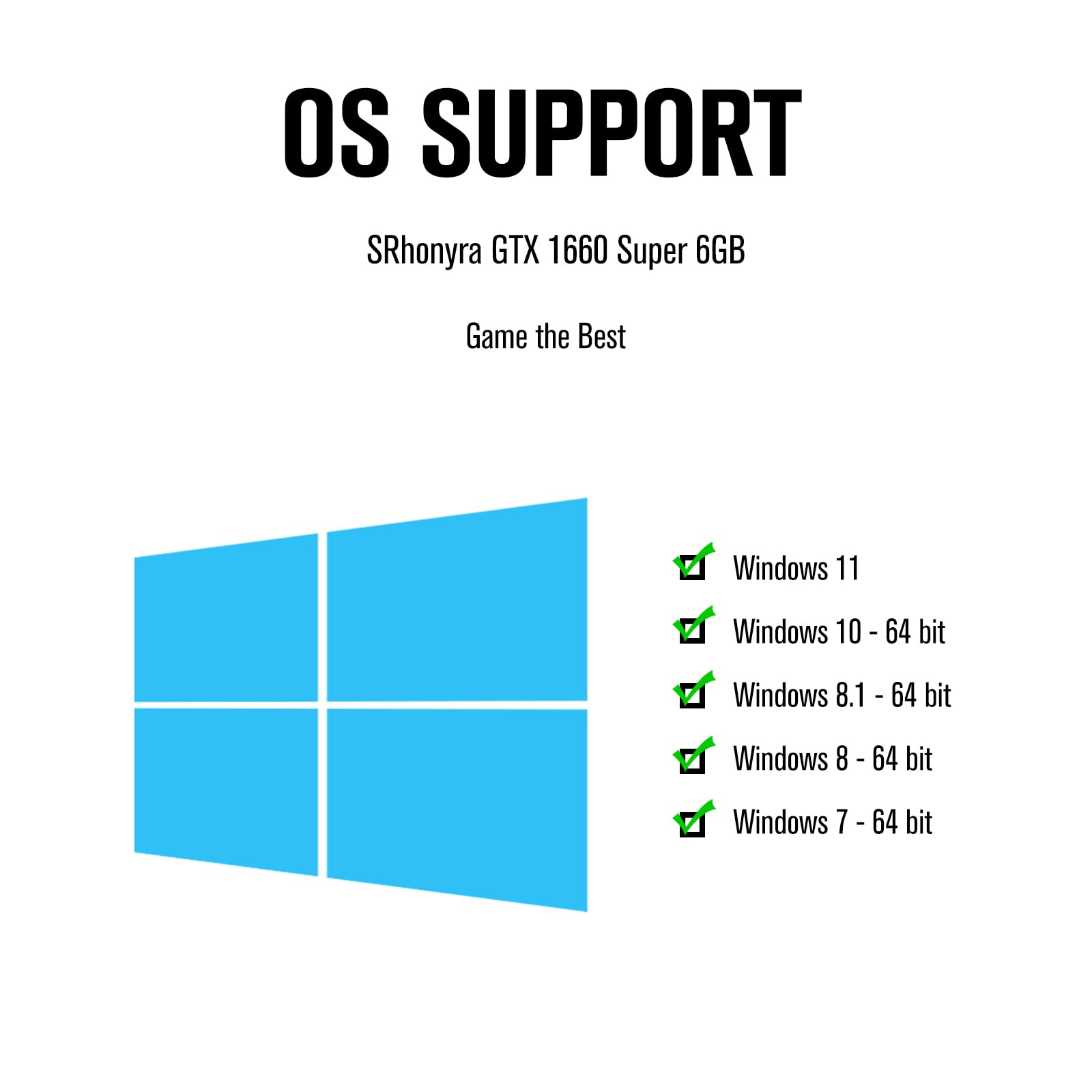 GTX 1660 Super 6GB Tarjeta Gráfica GDDR6 192 Bit PCI-e 3.0 x16 4 Monitores Tarjeta de Video Soporte DirectX 12 OpenGL4.5 HDMI y 3* DisplayPort 1.4a 7