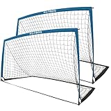 RUNBOW 9x5 ft Portable Kids Soccer Goal for Backyard Adult Junior Large Practice Soccer Net with Car