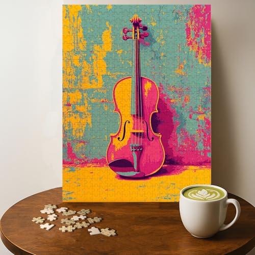 Casse-tête POP Art Violin Music - 500 morceaux, bois, adultes, 20 x 15 po