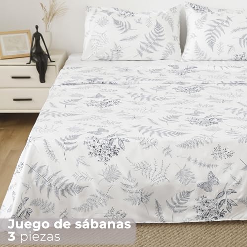 Parure de lit motifs variés et douceur durable, ensemble polyester 3 pièces - 4