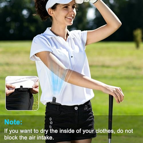 Image of 16000mAh Portable Waist Fan 2 Separate Wearable Waist Fans 18000RPM Powerful Belt Fans Rechargeable Battery operated With 100 Speeds for Jobsite Gardening Camping Outdoor work Travel Essentials