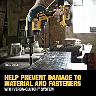 DEWALT 20V MAX XR Screw Gun, Versa-Clutch, Adjustable Torque, Tool Only (DCF622B)