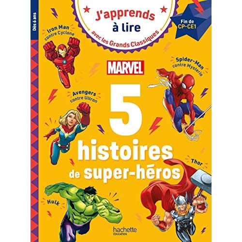 5 histoires de super-héros Marvel fin de CP début de CE1 - Disney