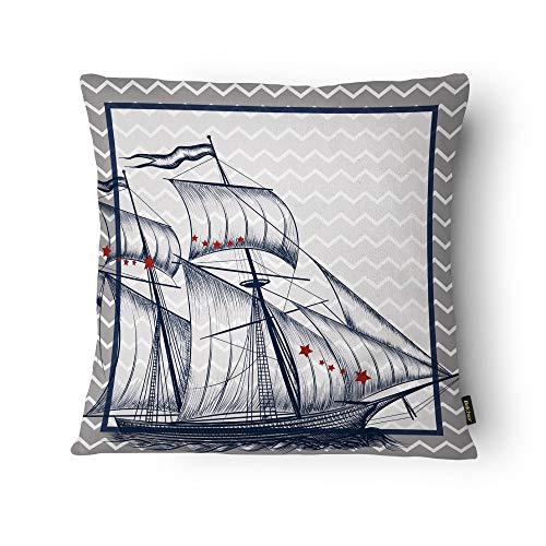 Kit Com 3 Capas Para Almofadas Azul 011 Belchior Uniq Azul