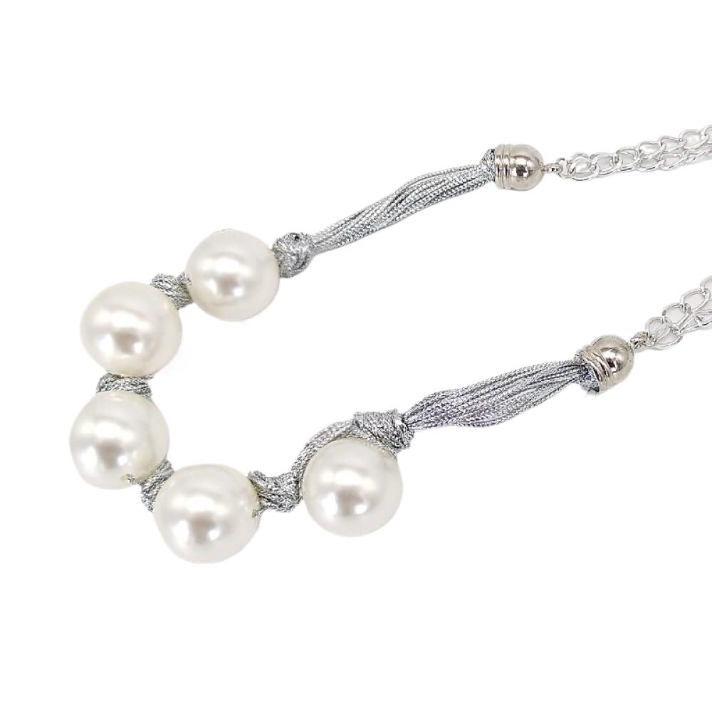 Lot de 2 embrasses en Corde Faites à la Main Perles for Rideaux, décoration Salon