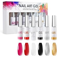 6 Color Gel Liner Nail Polish Set Suitable for Creative Nail Design and Professional Nail Art Gel Liner for Stylish Nails