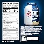 Dymatize Elite 100% Whey Protein Powder, Vanilla, 25g of Protein, 5.5g BCAAs, Less Than 140 Cal., Gluten Free, 2g Carb, 2g Sugar, 3g Fat (67 Servings) - Image 5