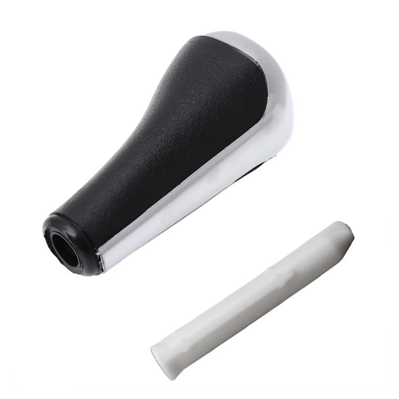 Grozzy Universal Shifter Handle Gear Shift Knob Stick Shifter Lever Pen Automatic for Peugeot 206 207 208 301 307 308 407 408 607 3008 5008 RCZ(Silver,B)