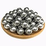 Alien Play 50 X .50 Cal Aluminum Balls for Self Defense and Target Practice, Reusable Hard 50 Caliber Ammo Projectiles Fit for T4E TR50/HDP50/HDR50/BP50 (Silver Color)