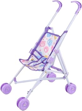 Yavoluy Baby Doll, Stroller, Doll Stroller Toy, Doll Stroller, Character, Miniature, Foldable, Nursing Practice, Parent-child Play, Educational Toy, Pretend Play, Doll Accessories, Birthday Gift,