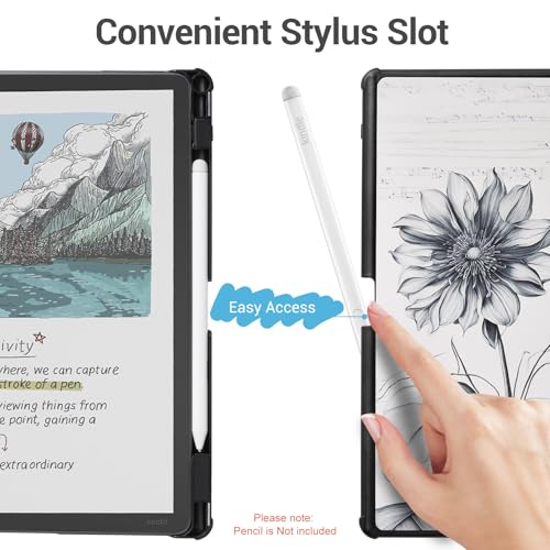 Image of CoBak Case for 11 inch Kindle Scribe 3rd Generation 2025, Kindle Scribe Colorsoft - All New PU Leather Cover with Auto Sleep Wake, Pen Holder for Scribe 11 inch 2025 Released