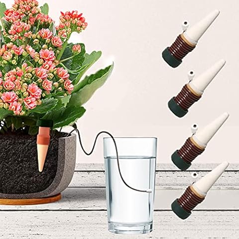 4pcs Plant watering devicesHouse plant watering devicesIndoor Automatic Watering System Drip Irrigation Equipment Tool,Watering Stakes Automatic Watering System,Suitable for indoor and outdoor Cover