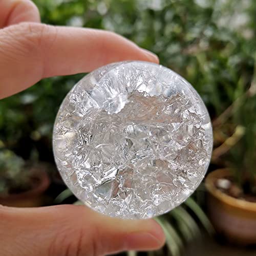 Boule de cristal de 4/5/6/8 cm - Sphère magique en verre - Ornement Feng Shui - Fontaine à eau rocheuse - Boule bonsaï pour salon - Décoration d'intérieur - 4 cm