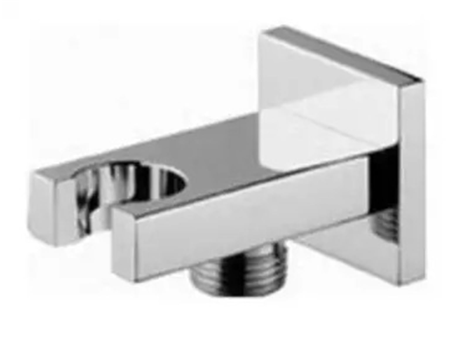 Shower Head Holder Soild Brass Handheld Shower Spray Head Holder Bracket Wall Mount for Bathroom Hand Sprayer Wand Poilsh Chrome(Color 2)