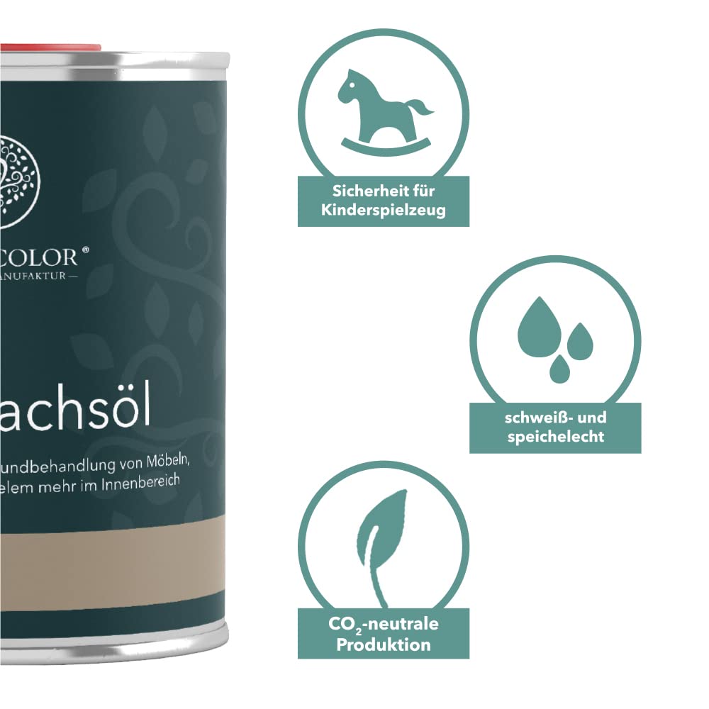 Lignocolor Hartwachsöl Holzöl für den Innenbereich (1 L, Weiss)