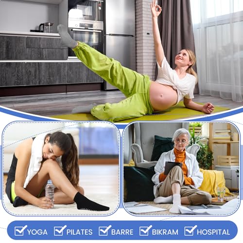 Image of Liitrsh 60 or 150 Pairs Pilates Grip Socks Bulk Unisex Non Slip Yoga Grippy Socks Woman for Adults Yoga Pilates Hospital