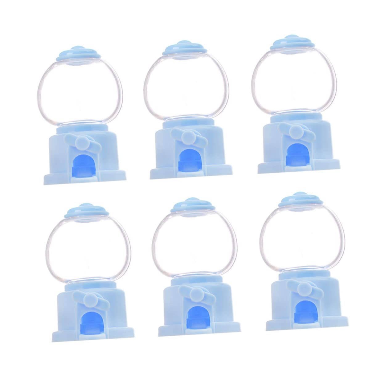 DECHOUS 6pcs Rotatable Candy Catcher Machines Creative Grabbing Toys for Boys and Girls Mini Plastic Candy Dispenser for Parties and Celebrations