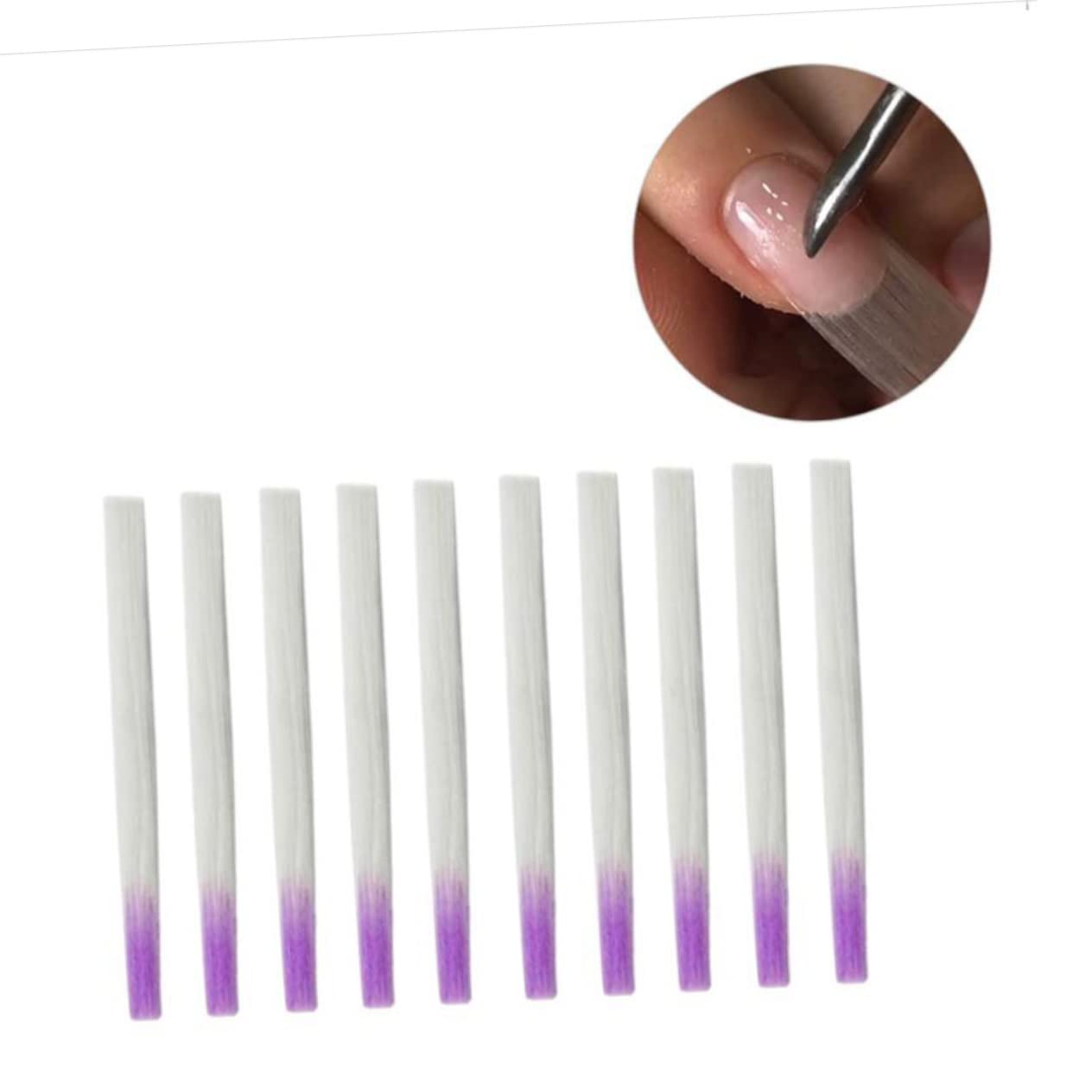 Didiseaon 2 Juegos Clavo De Fibra De Vidrio Juego De Uñas Arte De Uñas De Fibra Clavos De Fibra De Vidrio Extensión De Uñas De Seda Kit De Arte De Uñas Kit De Manicura 100 Uds * 2