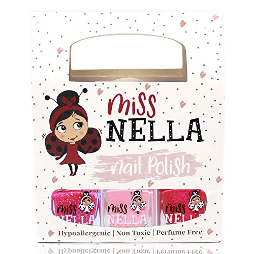 Miss Nella PINK GLITTER ATTACK- Miss Nella scatola da 3 smalti,...