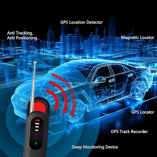 Image of 2026 Upgraded Hidden Camera Detectors, Camera Detector Spy Camera Finder, Hidden Bug and Camera Detector, GPS Tracker Detector for Car, Home, Hotel, Travel, 5 Modes 6 Levels Sensitivity (Black)